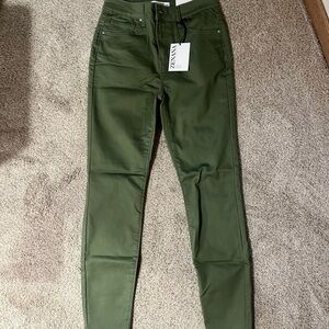 Zenana Outfitters Women's Olive Skinny Jeans